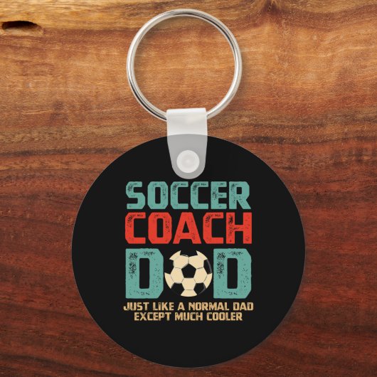 Soccer Coach Dad キーホルダー (正面)