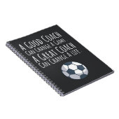 Soccer Coach Gift Ideas Thank You Sports Player ノートブック (右側)