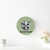 Soccer Coach Round Clock ラウンド壁時計 (ホーム)