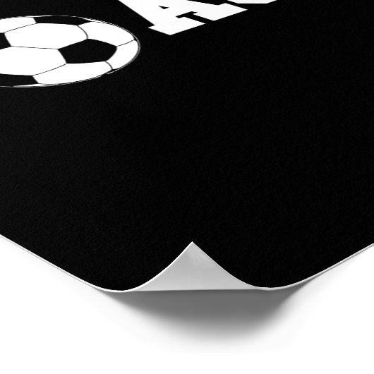 Soccer Coach S - Coaching Staff Shirt Tees  ポスター (角)