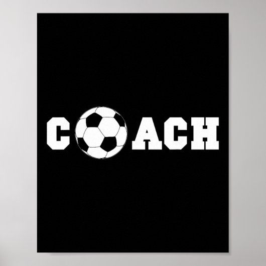 Soccer Coach S - Coaching Staff Shirt Tees  ポスター (正面)