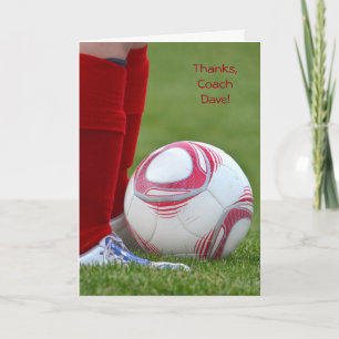 Soccer Coach Thank You サンキューカード