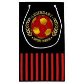 Soccer Crest Design スモールペーパーバッグ (裏面)