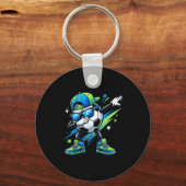 Soccer Dabbing Srts Cool Boys Girls Game Day Srt  キーホルダー (正面)