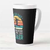 Soccer Dad Retro Sunset カフェラテマグ (右アングル)