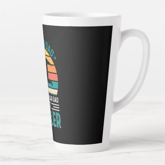 Soccer Dad Retro Sunset カフェラテマグ (右)