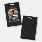 Soccer Dad Retro Sunset バッジ (正面＆裏面)