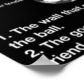 Soccer Defender Definition Soccer Player Footbyll  ポスター (角)