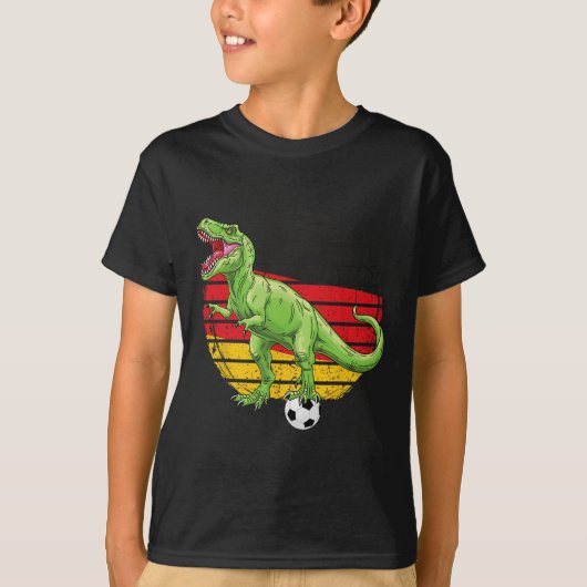 Soccer Dino Trex German Jersey Germany Flag Footll Tシャツ (正面)
