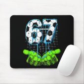Soccer Drip 67 Six Seven Funny Gen Alpha Meme 6 7  マウスパッド (マウス)