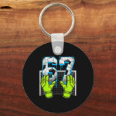 Soccer Drip 67 Six Seven Funny Gen Alpha Meme Desi キーホルダー (正面)