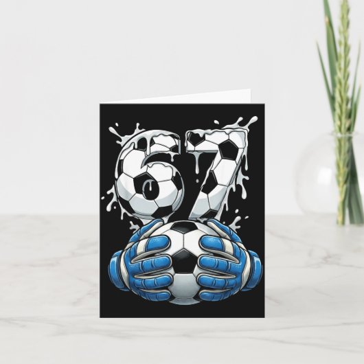Soccer Drip Number 67 Boys Soccer Goalkeeper 67  カード (正面)