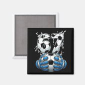 Soccer Drip Number 67 Boys Soccer Goalkeeper 67  マグネット (正面/裏面)