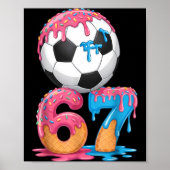 Soccer Drip Number 67 Boys Soccer Player 67  ポスター (正面)