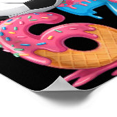 Soccer Drip Number 67 Boys Soccer Player 67  ポスター (角)