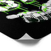 Soccer Drip Number 67 Boys Soccer Player 67 Footba ポスター (角)