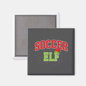 Soccer Elf Christmas Family Matching Group Xmas  マグネット (正面/裏面)