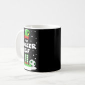 Soccer Elf Matching Group Family Holiday Christmas コーヒーマグカップ (正面左)