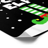 Soccer Elf Matching Group Family Holiday Christmas ポスター (角)