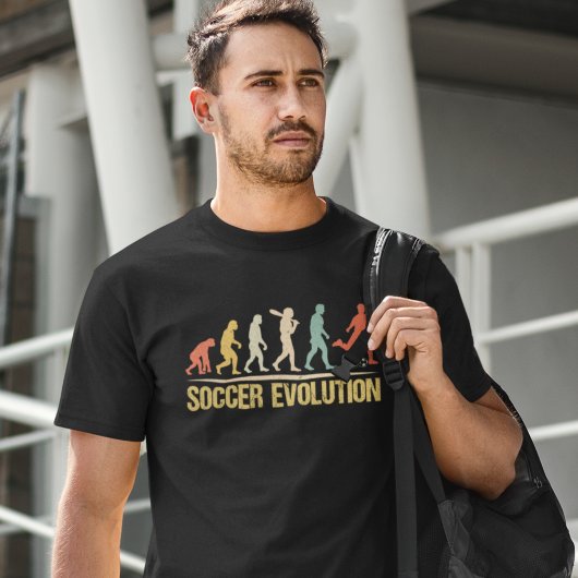 Soccer Evolution – Human Evolution to Soccer Lover トライブレンドＴシャツ