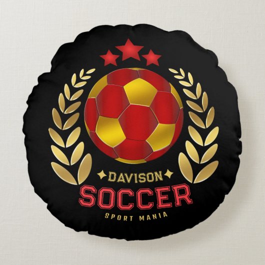 Soccer Fan Logo ラウンドクッション (正面)