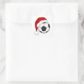 Soccer fans Christmas shirt design Soccer players スクエアシール (バッグ)