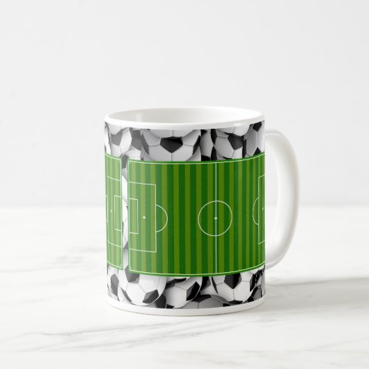 Soccer field コーヒーマグカップ (正面右)