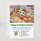 Soccer Fiesta de Fútbol y Comida 招待状 (正面)