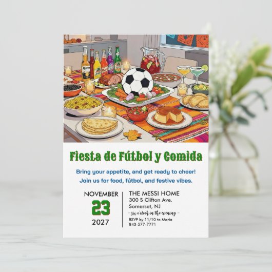 Soccer Fiesta de Fútbol y Comida 招待状 (スタンド正面)