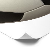 Soccer First Birthday Milestone Birthday ポスター (角)