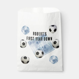 Soccer First Year Down Birthday Party フェイバーバッグ