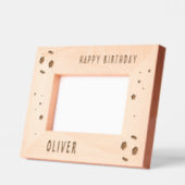 Soccer Football Ball Happy Birthday レーザー彫刻フレーム (左)