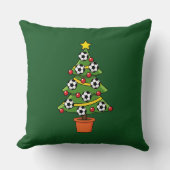 Soccer Football Christmas Tree クッション (正面)
