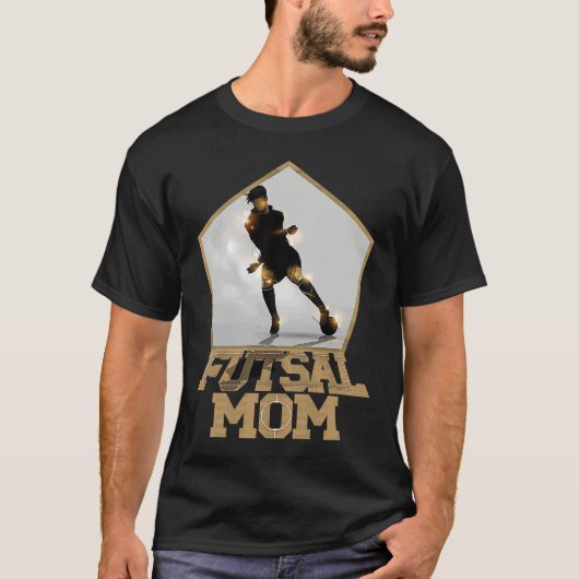 Soccer Football Futsal Mom playing Futsal Tシャツ (正面)