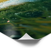 Soccer Football in white ポスター (コーナー)