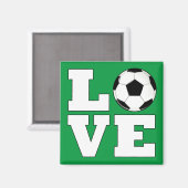 Soccer (Football) Love Custom Color Sports Player マグネット (正面/裏面)