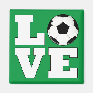Soccer (Football) Love Custom Color Sports Player マグネット