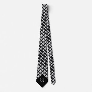 Soccer football Pattern Monogram Sport ネクタイ