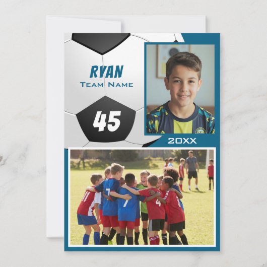 Soccer Football Player 2 Photo Memory Mate (正面)