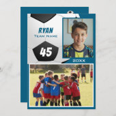 Soccer Football Player 2 Photo Memory Mate (正面/裏面)