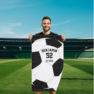 soccer Football sports towel, coach bath towel ハンドタオル