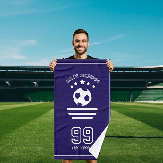 Soccer football team player coach Towel ハンドタオル