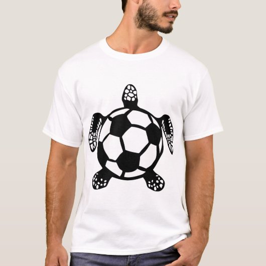 soccer football tortue animal logo turtle 1 tシャツ (正面)