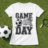 Soccer Game Day Glitter Bow Tシャツ