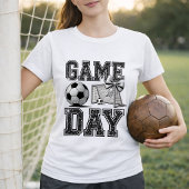 Soccer Game Day Glitter Bow Tシャツ