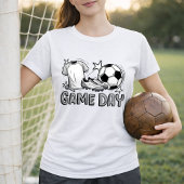 Soccer Game Day Player Look Tシャツ