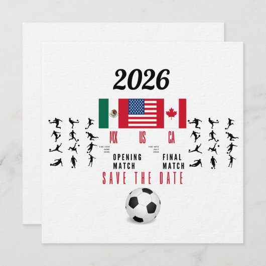 Soccer Gifts for Fans 招待状 (正面/裏面)