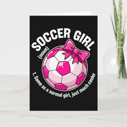 Soccer Girl Definition  カード (正面)