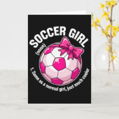 Soccer Girl Definition  カード (黄色い花)