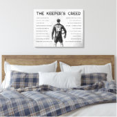 Soccer Goalkeeper Personalized Keeper's Creed キャンバスプリント (インサイチュ (寝室))